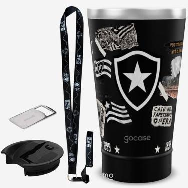 Imagem de KIT Copo Térmico GOCASE Vibe 470ml do BOTAFOGO com tampa e abridor e t