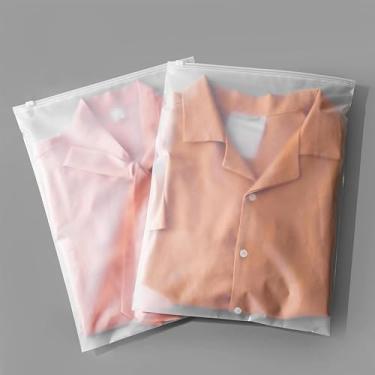 Imagem de 9 bolsas de armazenamento de viagem com zíper, embalagem de roupas de 4 tamanhos, reutilizável, ziplock de plástico para meias, roupas íntimas, sapatos, embalagem, armazenamento, itens essenciais de