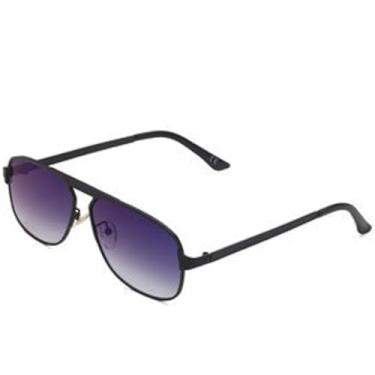 Imagem de JRLLFD Óculos de sol vintage de metal feminino, armação grande, clássico, masculino, para dirigir ao ar livre, UV400 (cinza degradê)