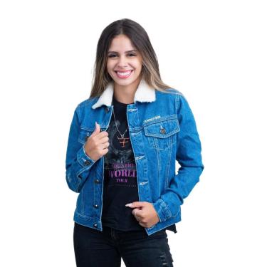 Imagem de JAQUETA FEMININA JEANS TEXAS FARM - SIMPLE - JQF006-Feminino
