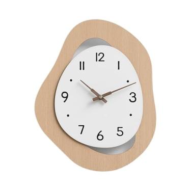 Imagem de Relógio de parede Relógio de parede exclusivo, inspirado no luxo, com design artístico, digital e silencioso, alimentado por bateria para decoração de casa(27.5x34cm)