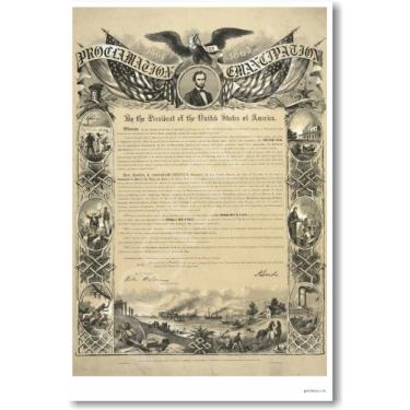 Imagem de The Civil War: Emancipation Proclamation - Pôster de sala de aula de PosterEnvy