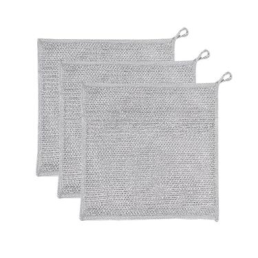 Imagem de Panos de limpeza multiuso sem arranhões para cozinha, panos de lavar louça reutilizáveis de 3/5 peças para pratos, pias, fogão