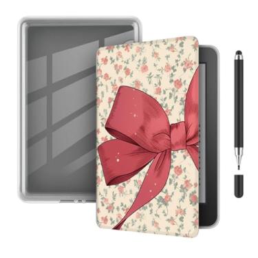 Imagem de Akacy Capa protetora de couro PU transparente e macia com padrão pintado para Kindle 6.0 (Geração 2016), fina e leve, à prova d'água (30)