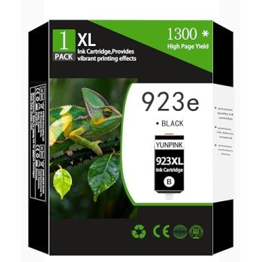 Imagem de YUNPINZAN Cartuchos de tinta preta 923XL 923e compatíveis com HP 923 923xl cartuchos de tinta de substituição para HP Ink 923e preto para HP OfficeJet Pro 8120 8122 8124 8125 8130 8132 8134 8135 8138