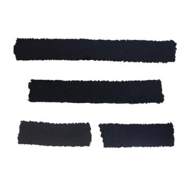 Imagem de YIJU Conjunto de 4 peças de protetores de focinheira para cabresto de cavalo, acessórios de treinamento, fácil instalação, conjunto de tubo para cabresto, Preto