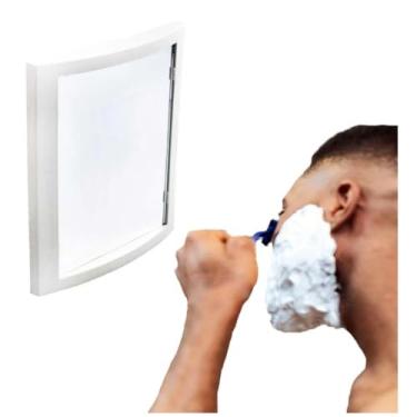 Imagem de Espelho Para Box Barbear No Banho Com Ventosas Prático