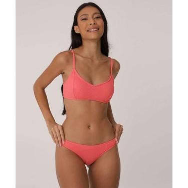 Imagem de Calcinha Biquíni Textura Marisa-25065, Laranja, GG