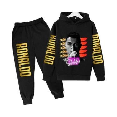 Imagem de Conjunto De Agasalho Infantil Com Estampa Do Ronaldo, Moletom E Calças