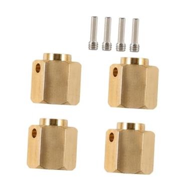 Imagem de menolana Conjunto de 4 Adaptadores Hexagonais Estendidos para Rodas de Carros RC 1/10, Modificações em Veículos, Caminhões e Crawlers RC, 12mm