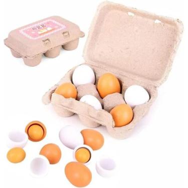 Imagem de Conjunto de Comida de Madeira para Brincar - 6 Peças - Brinquedo Educa