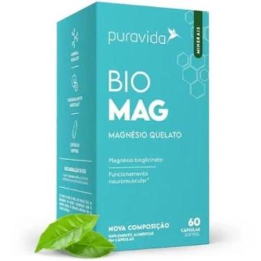 Imagem de Bio Mag - Magnésio Quelato - 60 Capsulas - Pura Vida-Unissex
