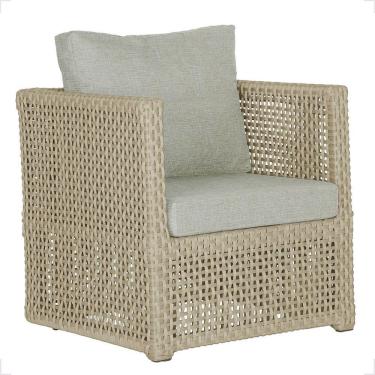 Imagem de 1 Poltrona Madri Alumínio Corda Náutica Estofado 3 Trama Rami