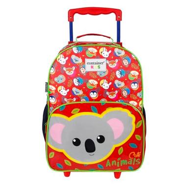 Imagem de Mala Escolar G C/Rodinhas - Container Kids - Tema: Animals - C/Alças Retrátil e Bolso Laterais