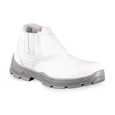 Imagem de Botina De Segurança Bracol BELM Microfibra Bico PVC Branco, 36, Branco