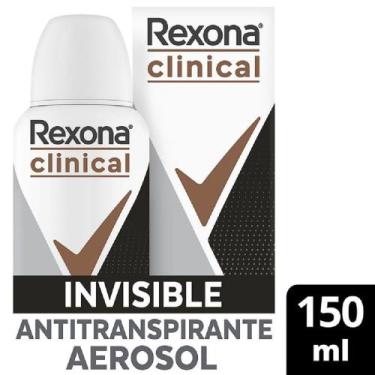 Imagem de Desodorante Antitranspirante Aerossol Rexona Clinical Invisible Femini