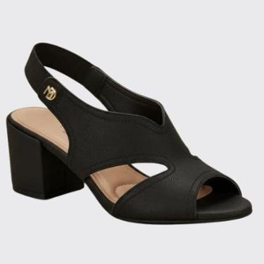 Imagem de Sandália Feminina Peep Toe Confort Salto Grosso Médio Modare 7109.481.28630-Feminino