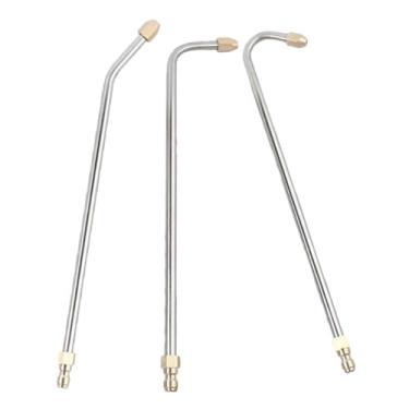 Imagem de BESPORTBLE Atualize suas ferramentas de limpeza, haste de extensão de lavadora de pressão, pontas de bocal de dobra de 90 graus para calhas de telhados e janelas