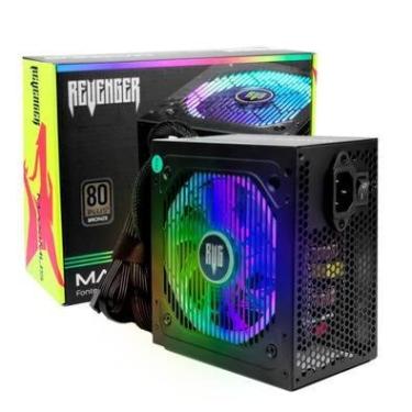 Imagem de Fonte Gamer Alimentação Para PC 550w Silencioso 80 Plus Pfc