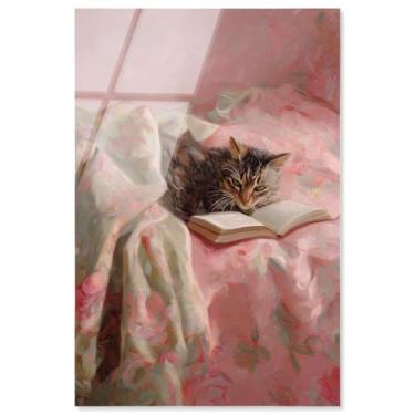 Imagem de Decoração de parede Cat Nap Chapter I impressão acrílica para animais de estimação por Art Remedy, pronto para pendurar, 25 x 38 cm