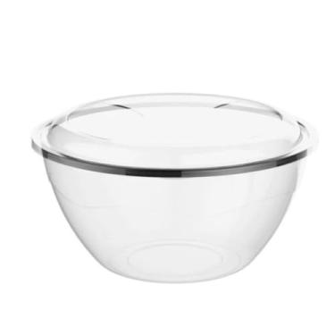 Imagem de Potes Plásticos 3 Litros Transparentes Container Redondo Porta Mantimentos