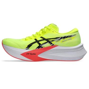 Imagem de ASICS Tênis de corrida feminino Magic Speed 4, Segurança amarelo/preto, 37