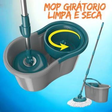 Imagem de Mop Giratório 360º com Balde Duplo - Sortido - CLEAN TECH