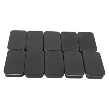 Imagem de Cryfokt Deslize a Caixa de Metal Superior à Prova de Vazamentos, Mini Recipiente Deslizante Portátil para Contas de Balas de Bálsamo Labial, Elegante Caixa de Metal Protetora para Viagens, 10 Peças para Organização Em Movimento