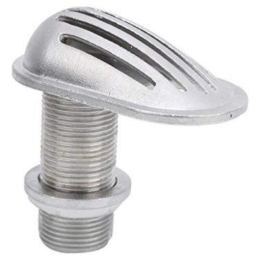 Imagem de Luocute MJS023 Filtro de Entrada de Barco, Aço Inoxidável 316 de Grau Marinho Com Rosca Através do Casco, Colher de Filtro de Coleta de água Com Juntas de Borracha, para Caiaque (MGS023-1〃)