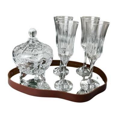 Imagem de Bandeja Orgânica Espelhada material ecológico Decorativa Modelos Varia