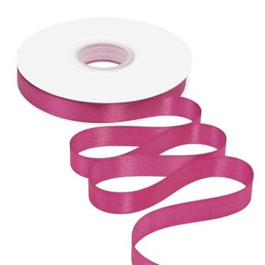 Imagem de Ribreeze Fita de cetim rosa de 5/20.3 cm, 50 metros para embrulho de presente, casamentos, decoração floral, costura e mais