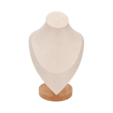 Imagem de Suporte Elegante Para Colares De Madeira, Expositor Multifuncional Par