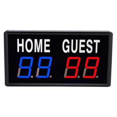 Imagem de KIMISS Placar Eletrônico de LED Com Controle Remoto para Basquete, Tênis de Mesa, Badminton - Marcador de Pontuação Digital Portátil, Alimentado por USB Tipo C 5V 2A para Jogos Internos/Externos