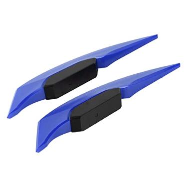 Imagem de KIMISS Par de Asas Aerodinâmicas para Motocicleta, Acessórios Universais para Bicicleta Elétrica Atv Utv, Design Elegante Em Abs para Desempenho Aprimorado (par azul)