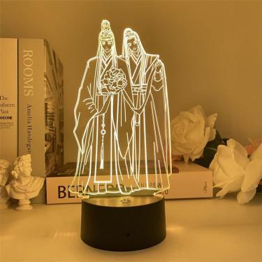 Imagem de Luz noturna USB Mo Dao Zu Shi Anime Wei Wu colorida 5V