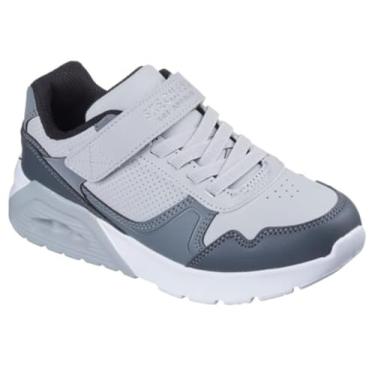 Imagem de SKECHERS Tênis masculino Uno Lite 2.0-Pillar Duo, Cinza claro, 13.5 Little Kid