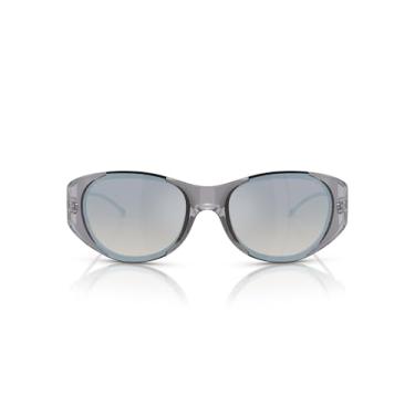 Imagem de Diesel Eyewear Óculos de sol oval DL3003, cinza, 57 mm