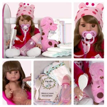 Imagem de Bebê Reborn Princesa Girafinha Magazine Luiza 52 cm - Cegonha Reborn D