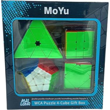 Imagem de Kit Cubo Mágico Moyu Pyraminx + Megaminx + Skewb + Square-1