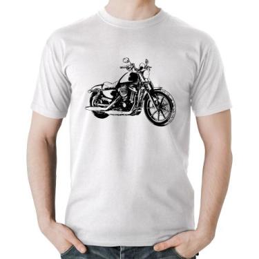 Imagem de Camiseta Algodão Moto Sportster XL 883 Iron Art - Foca na Moda, Branco