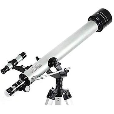 Imagem de pcagfaajmh Telescópio refrator astronômico infantil de 60 mm para iniciantes, tripé, observação, astronomia, acampamento de viagem
