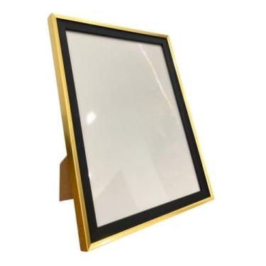 Imagem de Kit Porta-Retrato Luxo Gold Black 10x15 e 15x20 – Moldura Premium para Decoração de Casa, Sala, Quarto e Escritório(01UN PORT RET 15X20 GOLD BLACK)