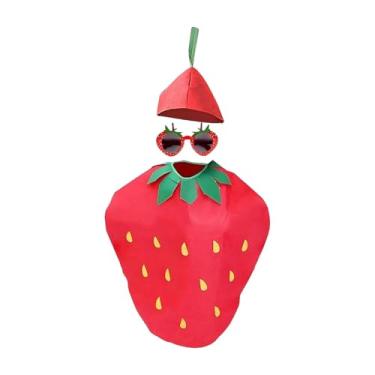 Imagem de predolo Fantasia de Morango para Adultos - Adereços e Roupa Divertida para Brincar de Faz de Conta e Festas