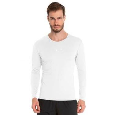 Imagem de Camiseta Segunda Pele Masculina Proteção Solar UV Praia Piscina Esportes-Masculino