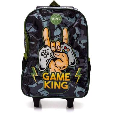 Imagem de Mochila de Rodinhas Sem Alça Game Up4You Luxcel Verde-Unissex