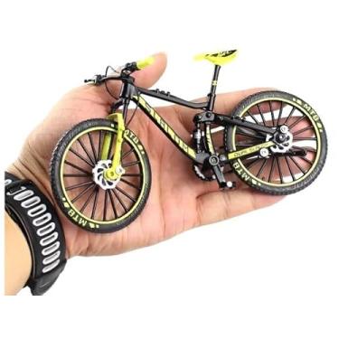 Imagem de Bike Miniatura Speed Sport Mountain Bike 1:10 Metal (Bicicleta Miniatura Mountain Bike verde- lima)