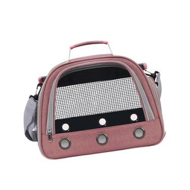 Imagem de Generic Bolsa de transporte portátil para hamster com zíper, janela de tela e compartimento para pequenos animais, ideal para furões e hamsters anões.