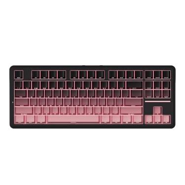 Imagem de ATK Teclado mecânico sem fio A87 Pro, TKL de 87 teclas, montagem de junta, troca a quente, RGB tri-modo (BlackBerry)