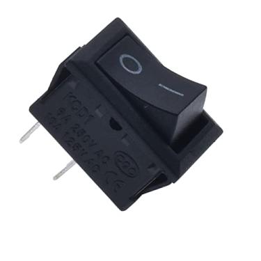 Imagem de Interruptor basculante 10 peças KCD1-101 interruptor basculante 6A250V 10A125V Interruptor de botão SKPT 2 pés 15 * 21 mm interruptor de controle liga/desliga preto ON-Off
