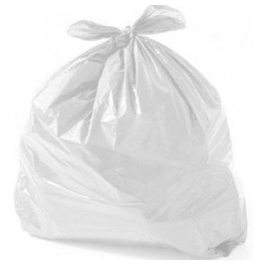 Imagem de Saco De Lixo Branco De 60 Litros Pacote Com 100 Unidades